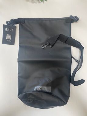 BYLT Basics Black Roll-Top Dry Bag with Adjustable Strap NWT